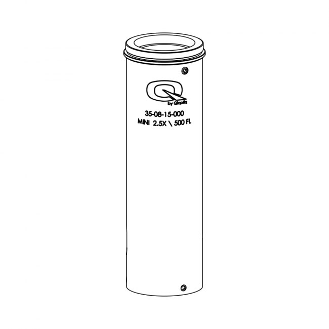 Mini camera tube 2.5x/500