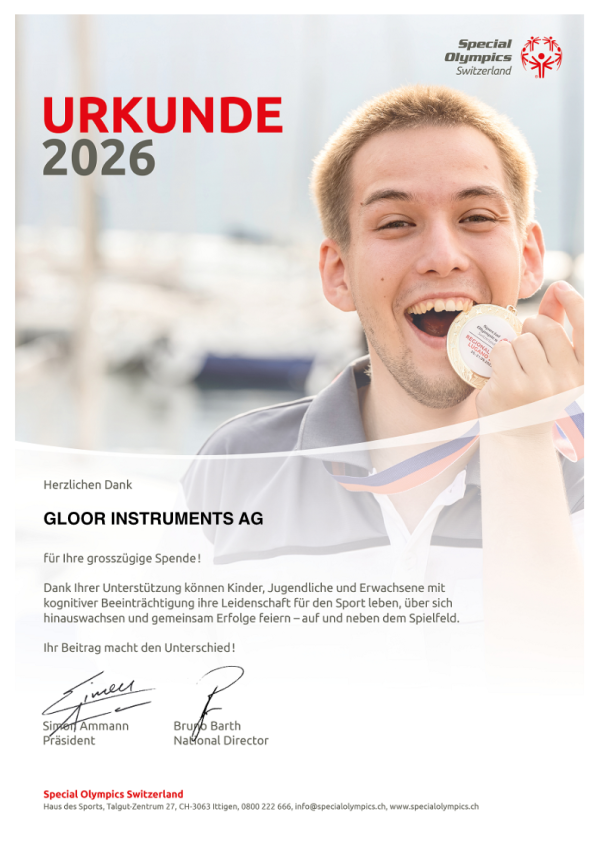 2607 Spendenurkunde Special Olympics 2026