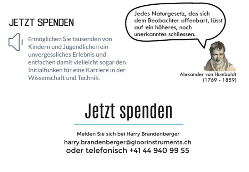 Jetzt spenden und Humboldt3